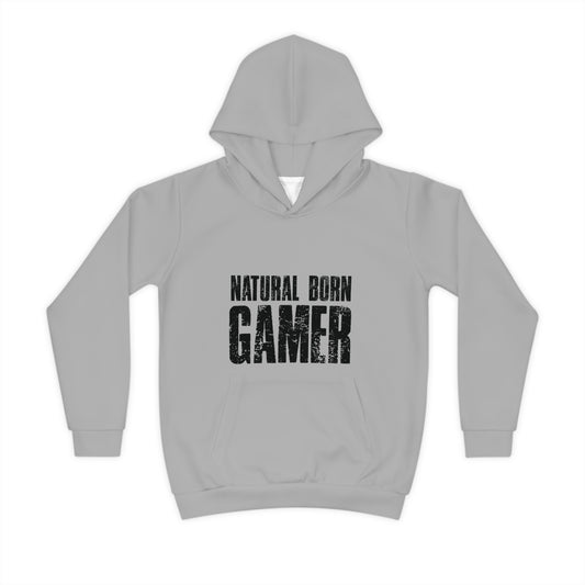 Gamer Kids Hoodie - Natural Born Gamer Design